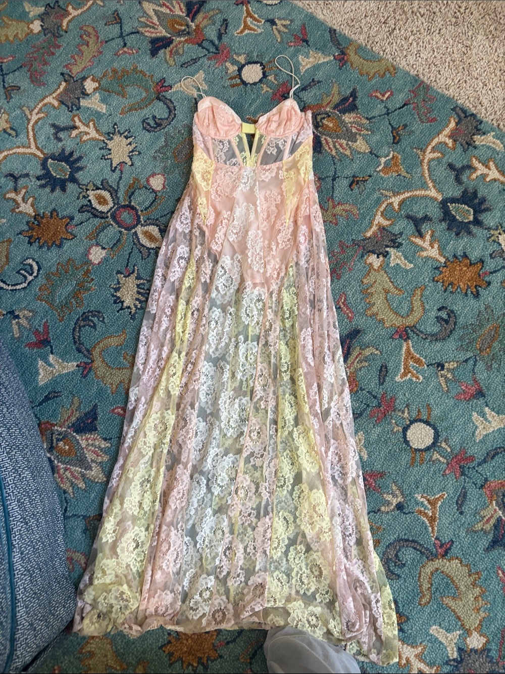 For Love and Lemons Blossom Floral Lace Maxi - Picture 4 of 6